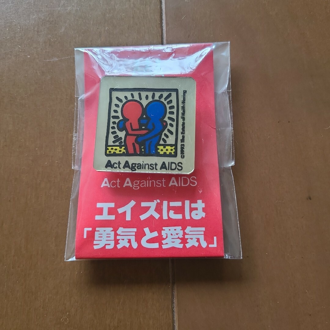 KEITH HARING - 【新品未開封】キースヘリング バッジ Act Against