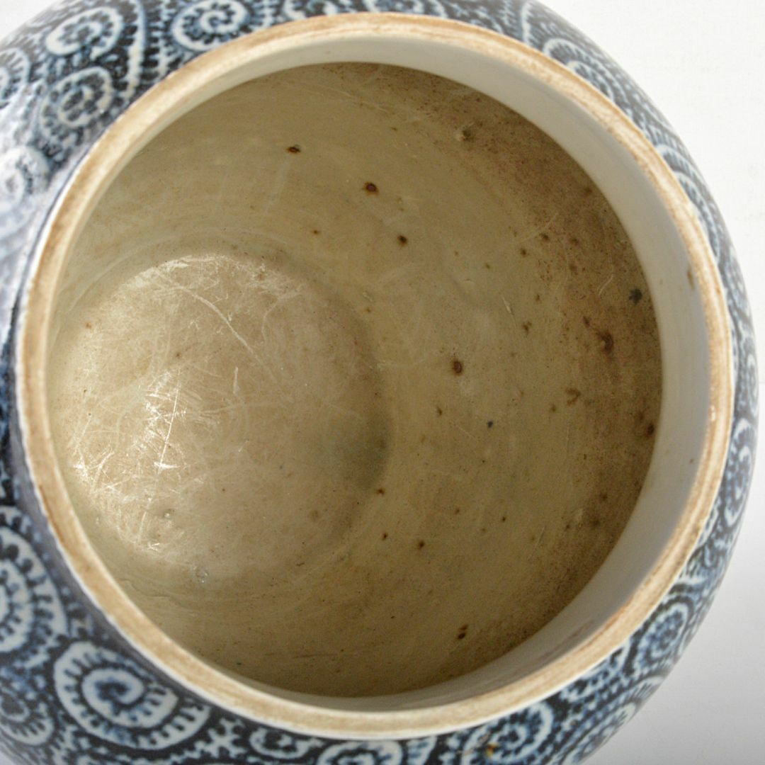 伊万里焼蛸唐草油壺 古伊万里 染付 蛸唐草 壺 - 生活骨董と古布の