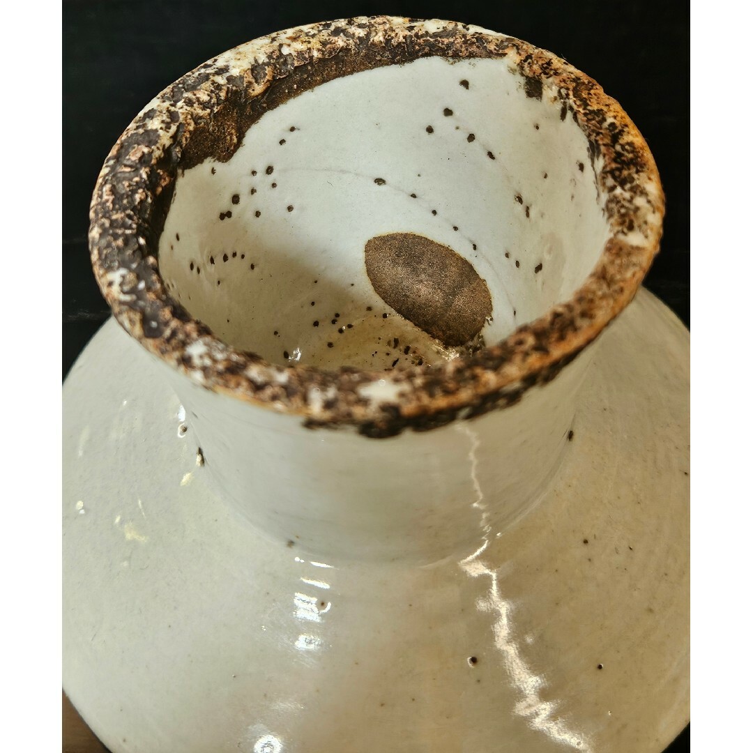 朝鮮古美術朝鮮古陶磁器古玩李朝白磁堅手高付皿台皿祭器仏教美術