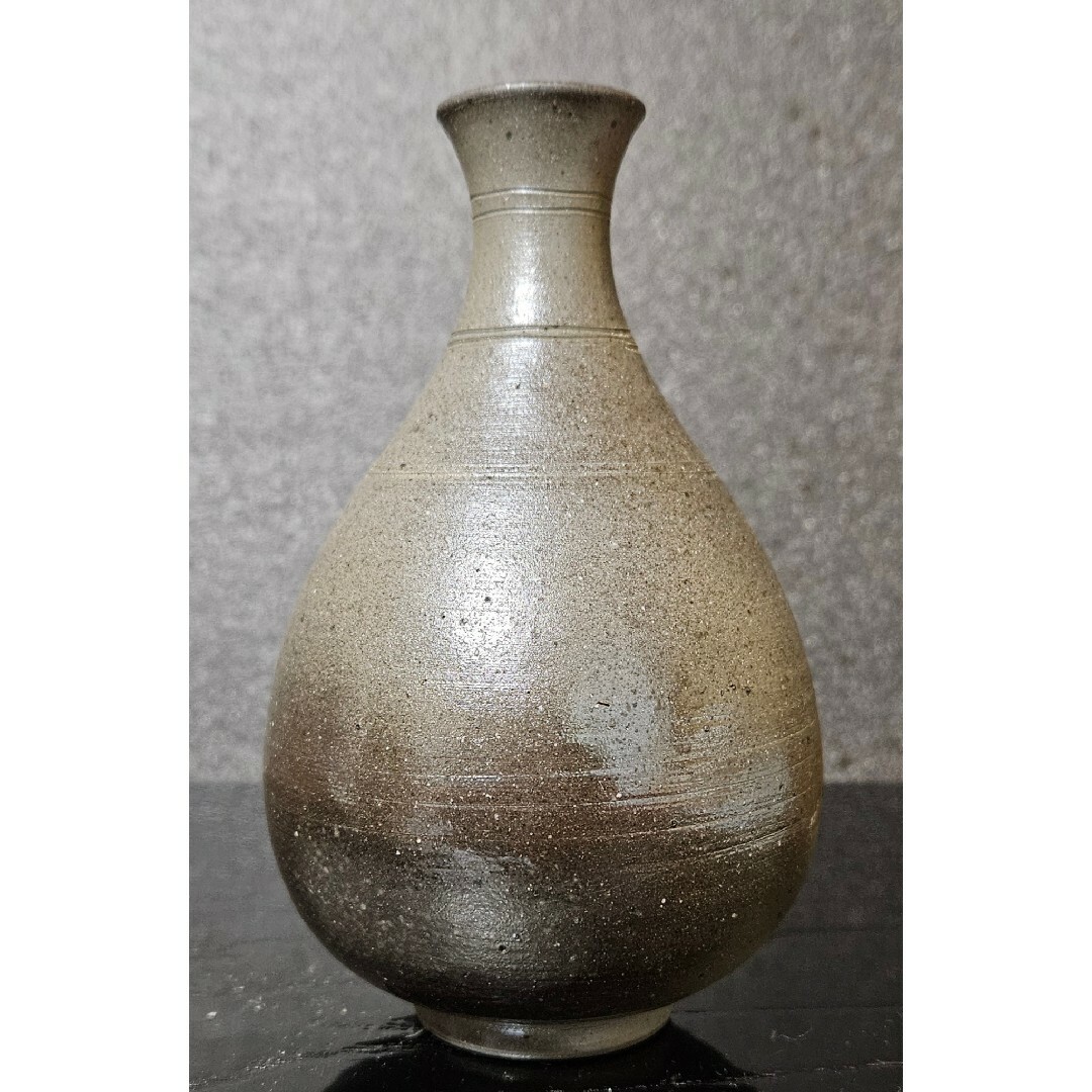 新羅土器 徳利 朝鮮美術 自然釉 酒器 花瓶 花入 古道具 Q1966｜新羅