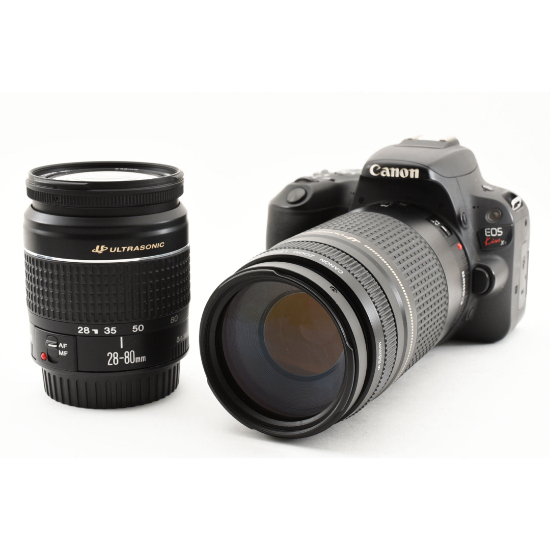 Wi-Fi/動画/保証/canon kiss x9i標準&望遠ダブルレンズセット CANON