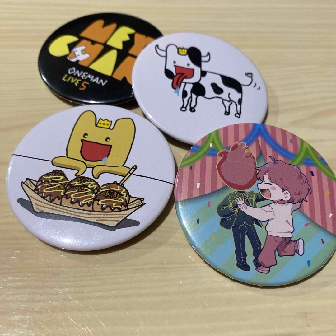 めいちゃん 缶バッジ 99個 サイン入り1個 めいちゃん 缶バッジ めいちゃん