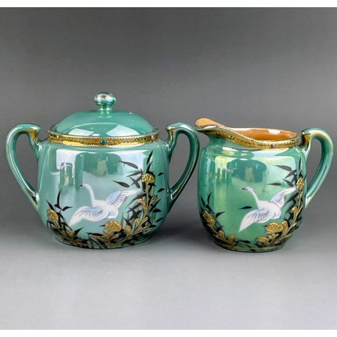 希少】オールドニッポン ジュエル ティーセット ラスター彩 フライング