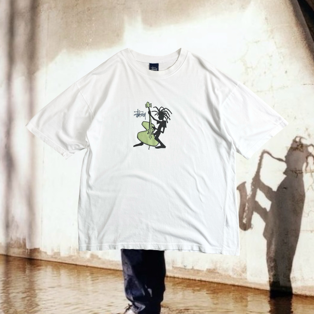 STUSSY - 90s old stussy オールドステューシー ジャズマンTシャツ