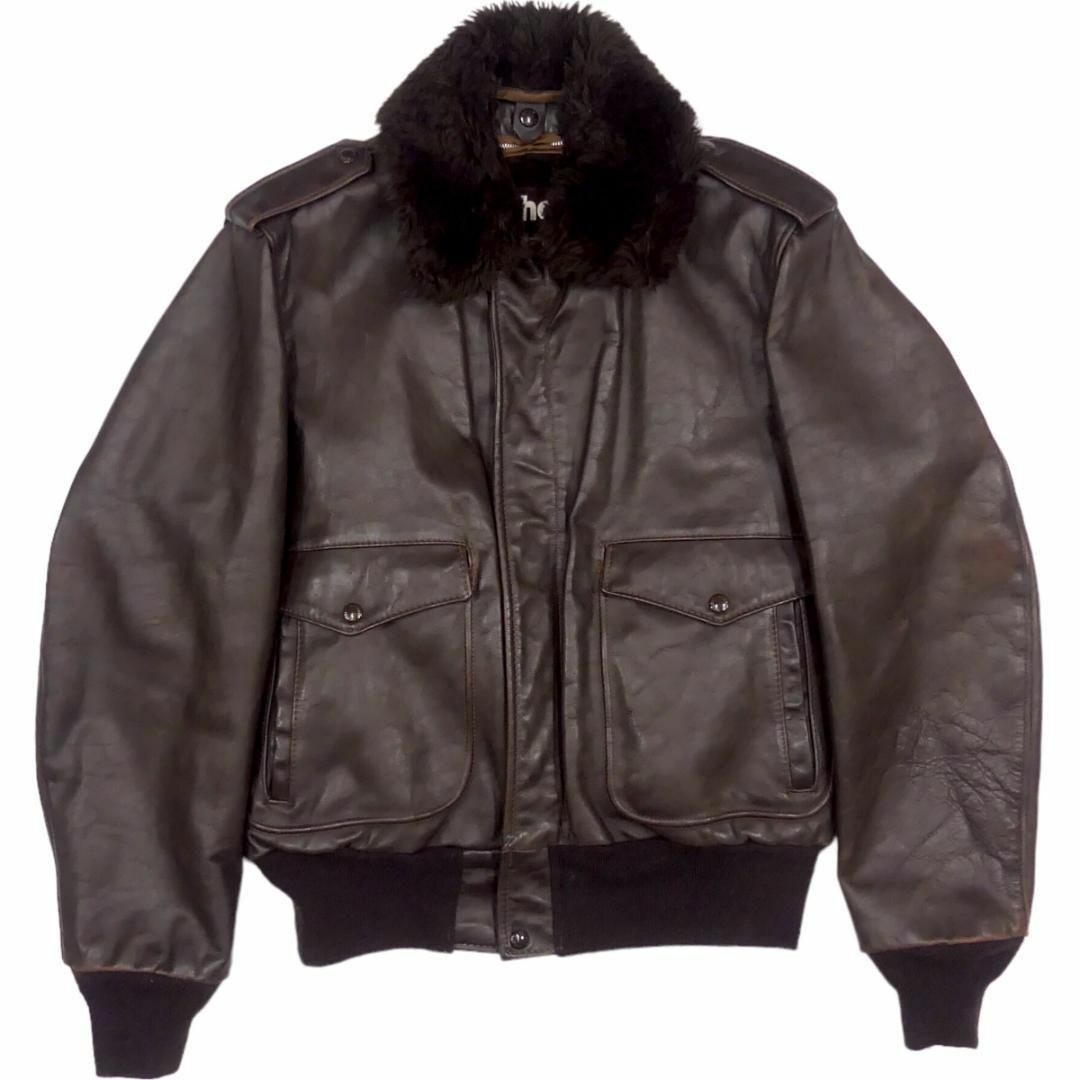 USA製 184SM品番】 ショット G-1 フライト レザージャケット 40