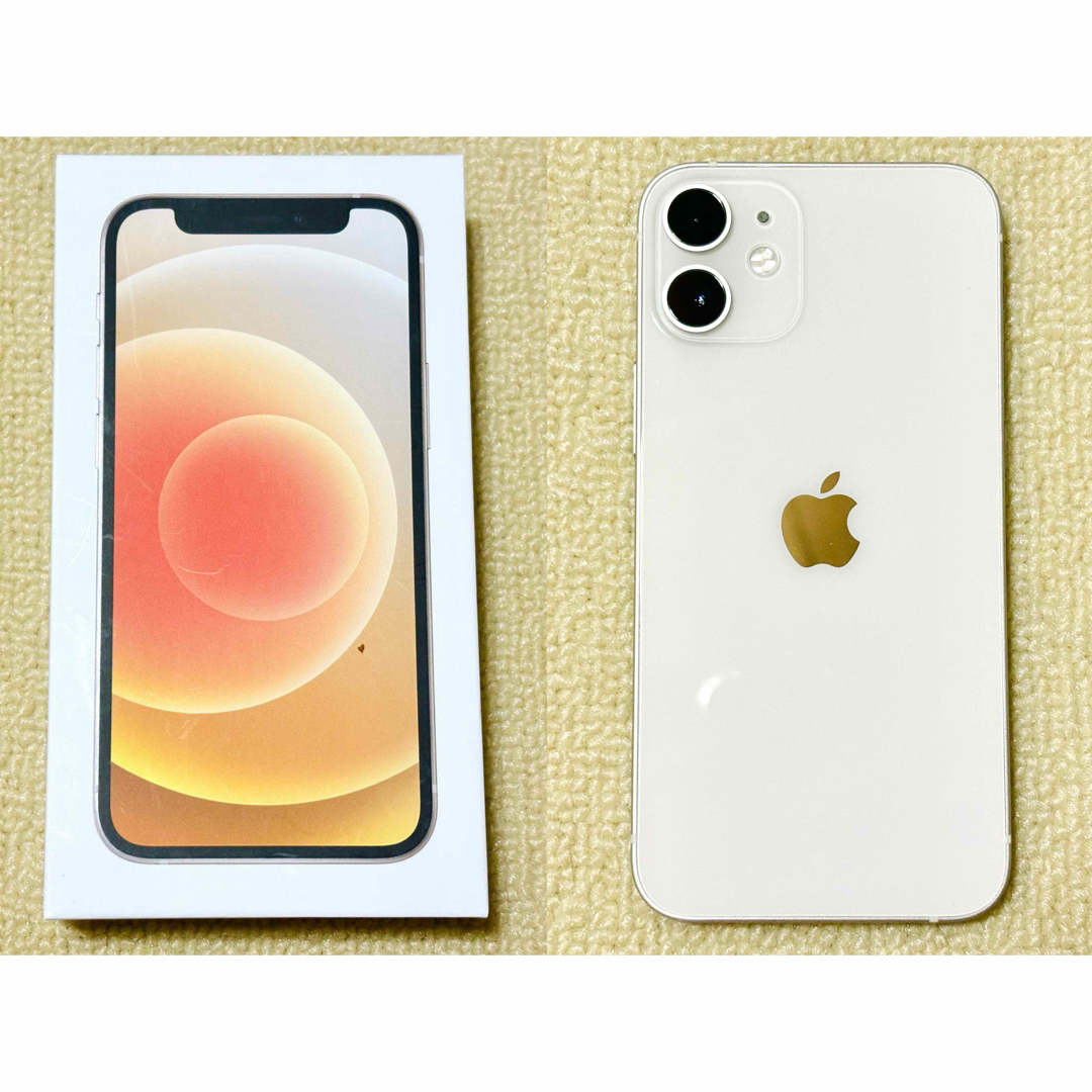 Apple iPhone 12 miniホワイト256GB本体 公式 充電ケーブル付き Apple