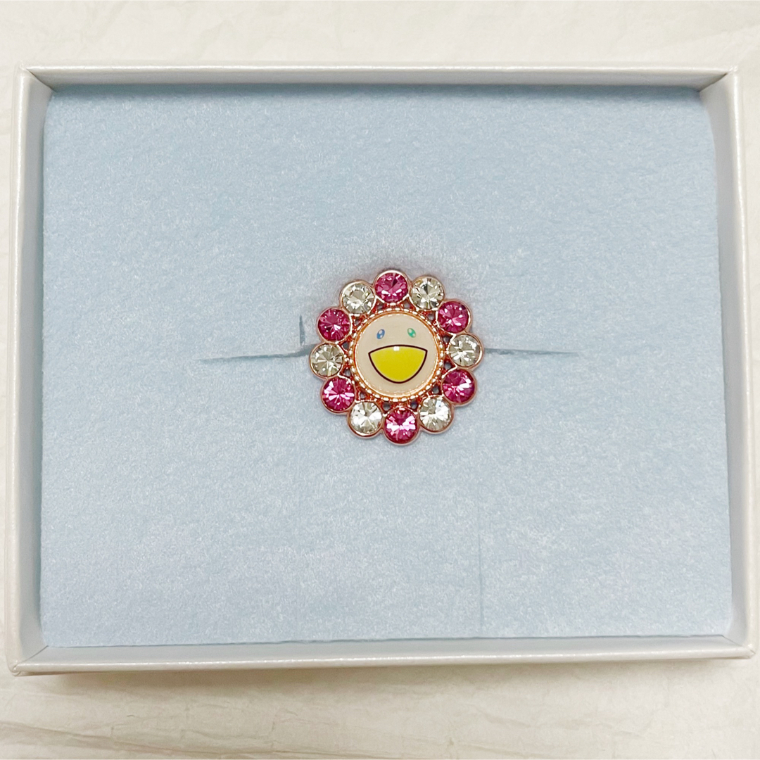 村上隆 カイカイキキ フラワーピンズ ピンクホワイト カイカイキキ