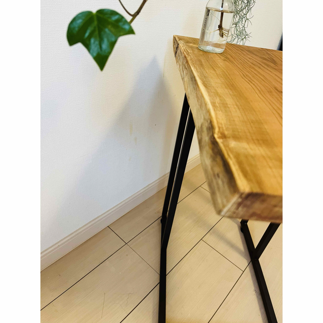 ソファテーブル サイドテーブル 桜の木 一枚板 コーヒーテーブル