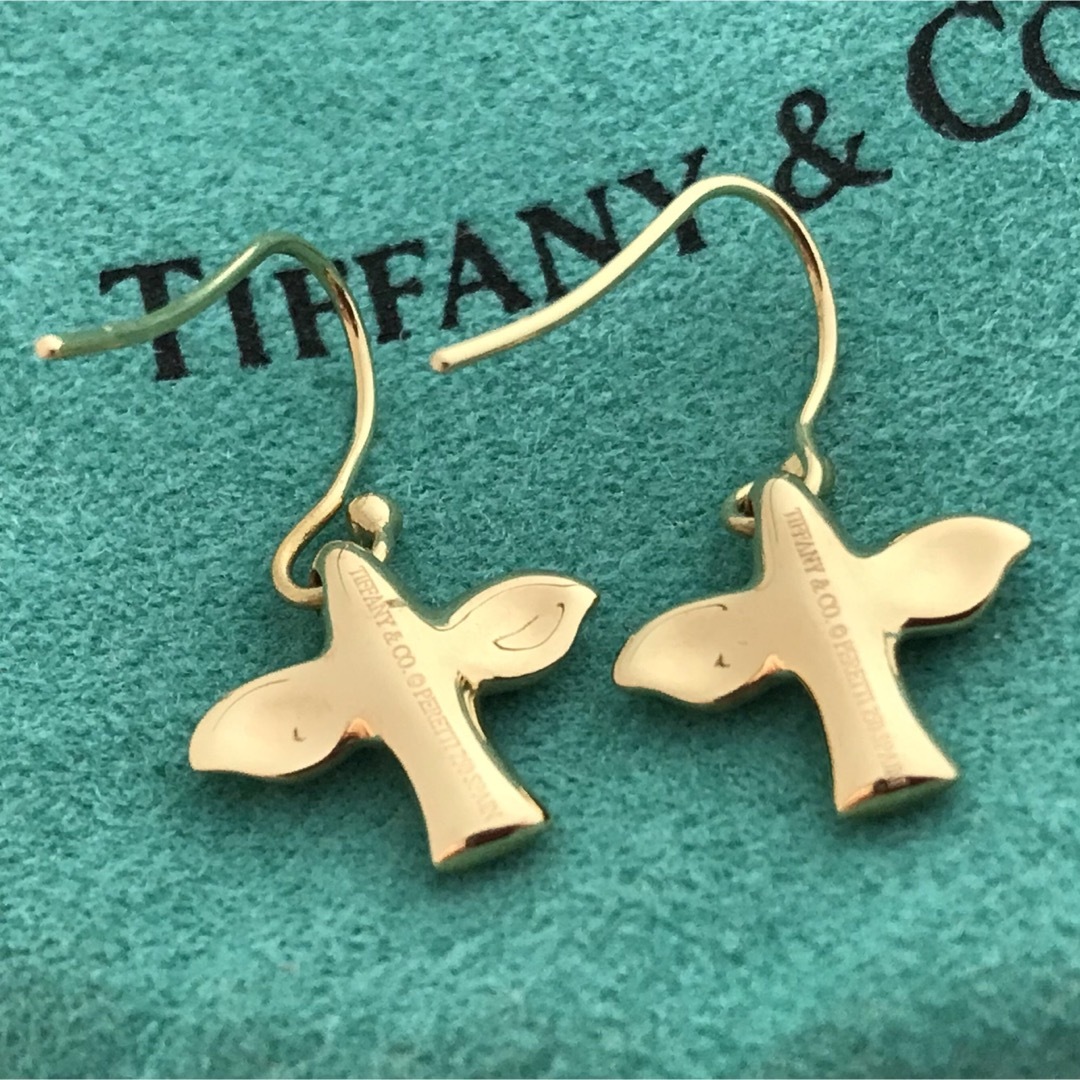 美品】TIFFANY&Co. バード クロス フック ピアス 美品ティファニー