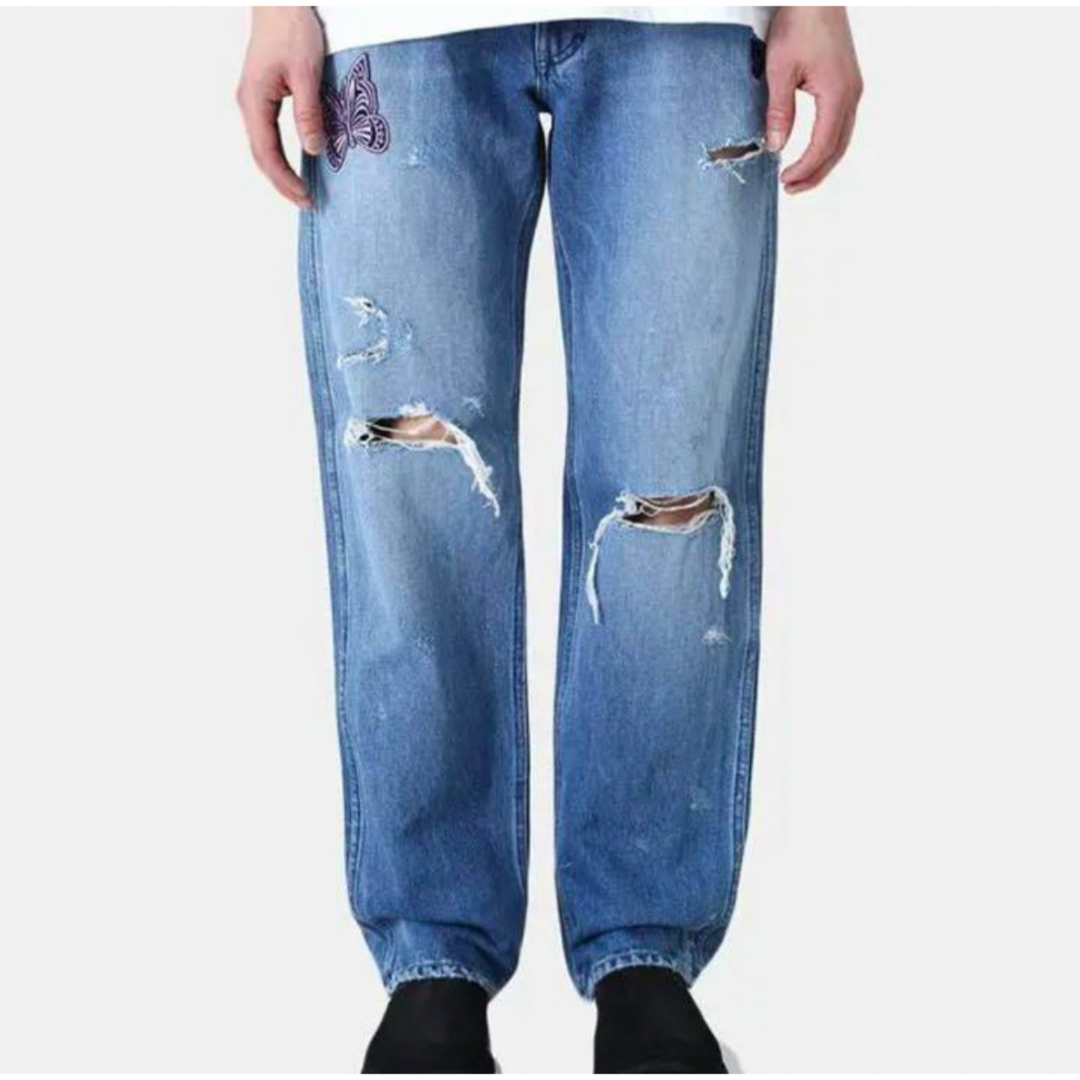 Needles Papillon Patches Straight Jean