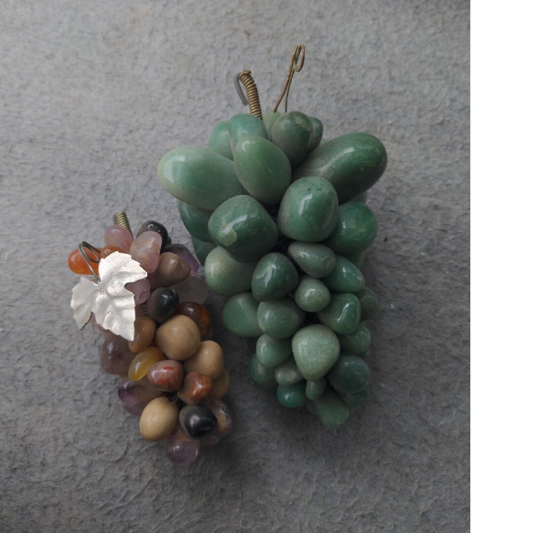 石 葡萄 ぶどう 置物 オブジェ/天然石 翡翠 鑑賞石 アベンチュリンの