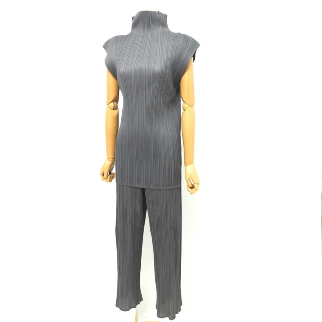 ISSEY MIYAKEプリーツブリーズ 変形パンツ斜めプリーツ PLEATS PLEASE