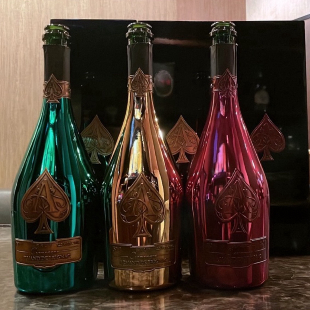 アルマンド空瓶箱付き空箱ゴールドロゼレッド