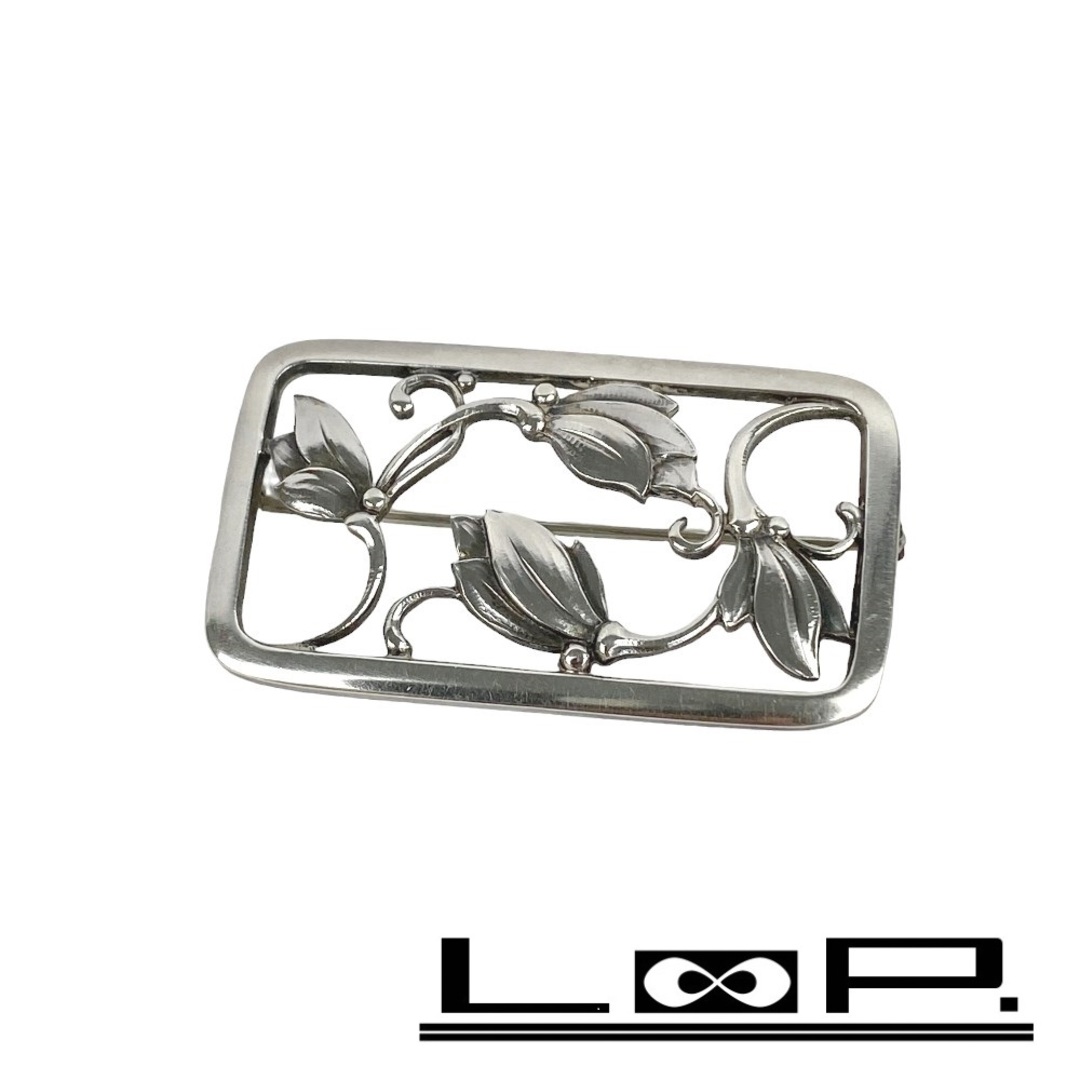 ジョージジェンセン 20 ブローチ フラワー 925 GEORG JENSEN