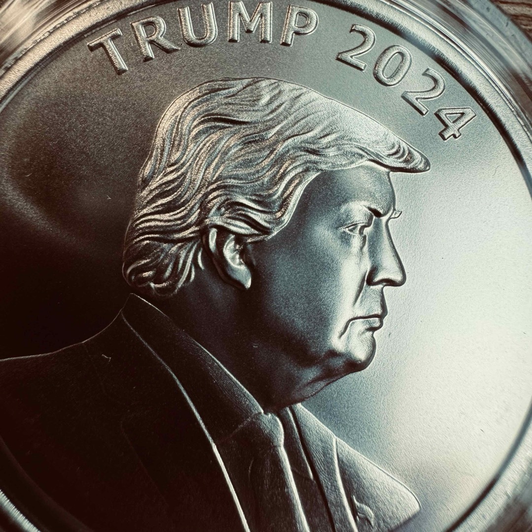 トランプ大統領 1オンス 銀貨 2枚セット Trump2024/Orange