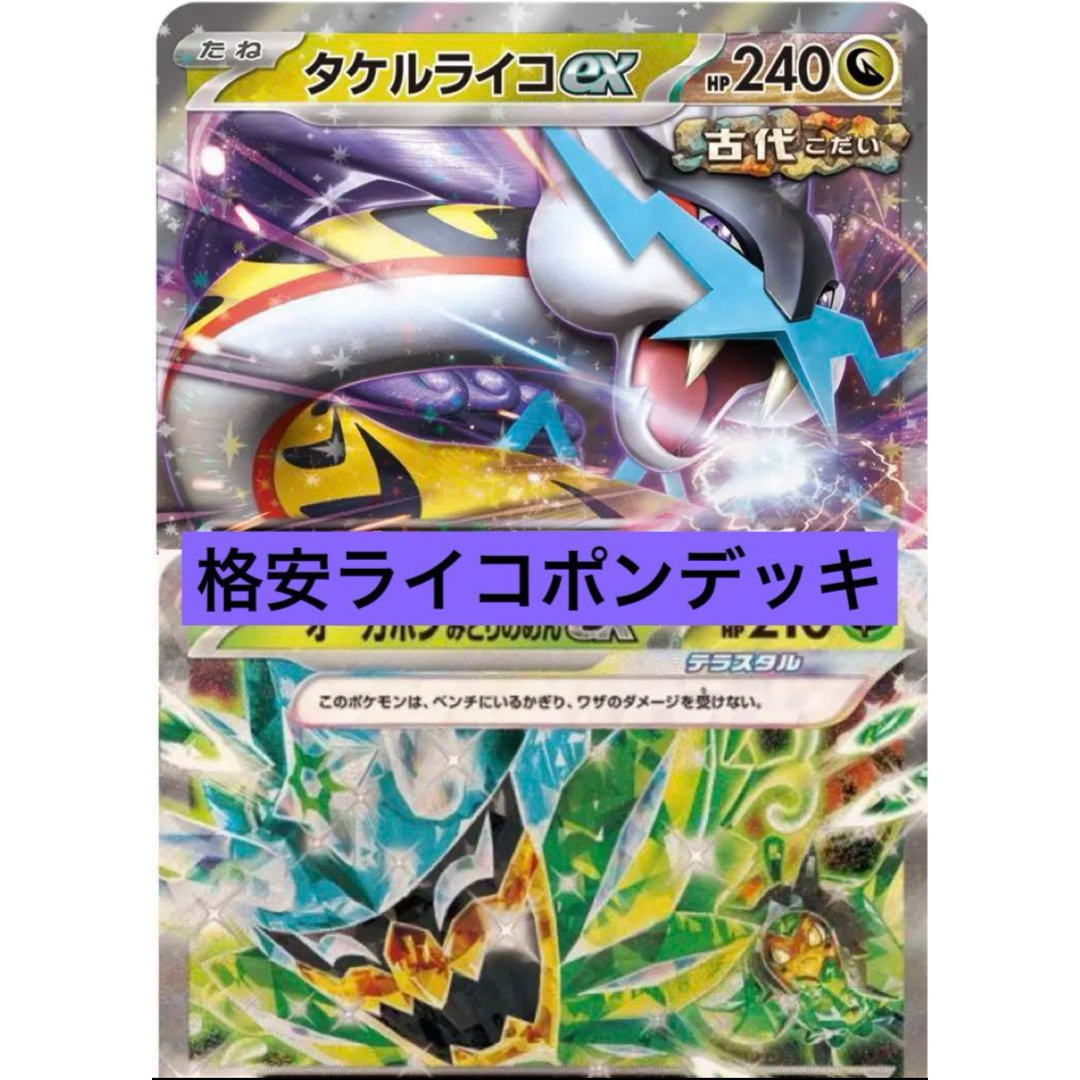 ポケモンカード タケルライコデッキ引退品② タケルライコexオーガポン