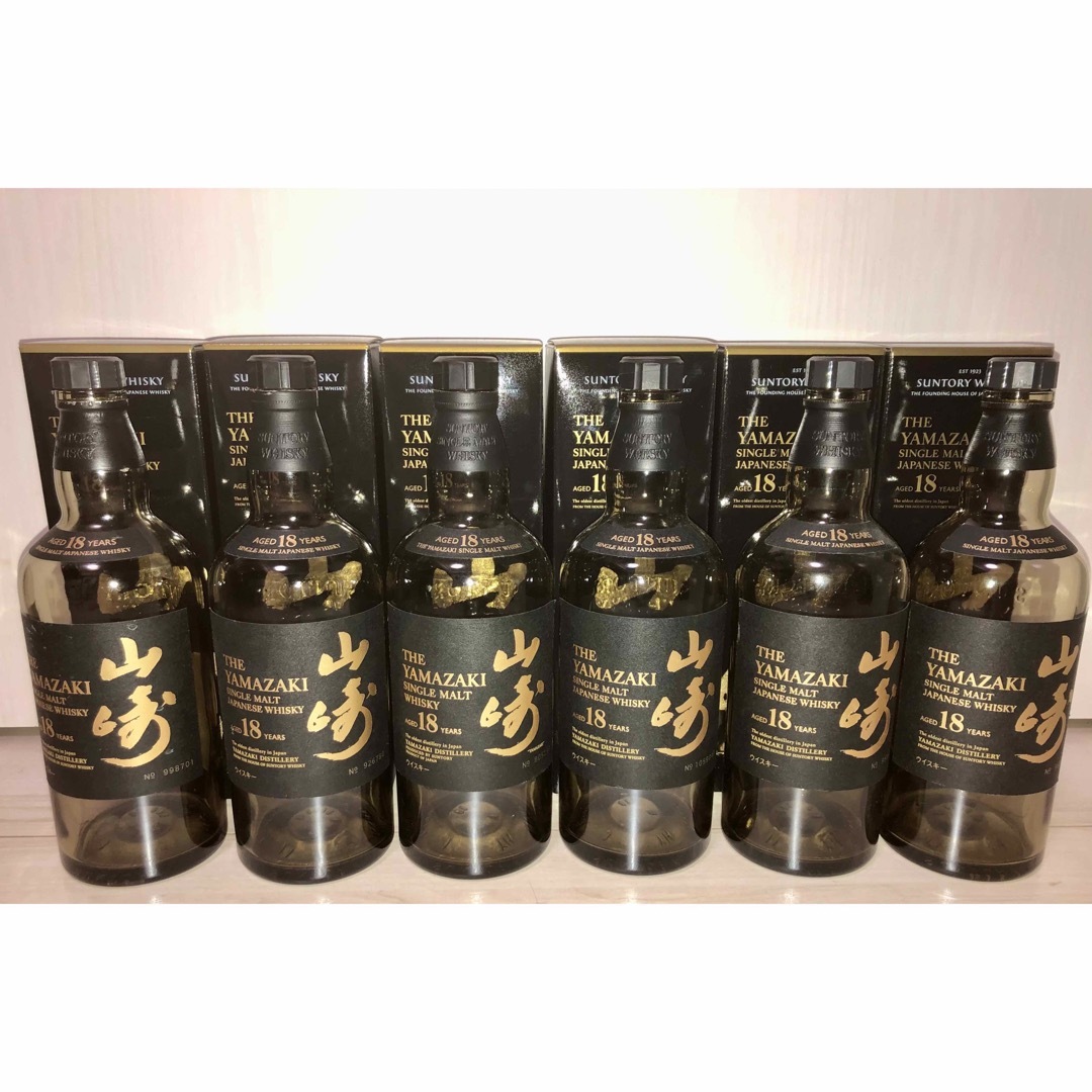 山崎18年☆空瓶☆空箱☆6本セット☆送料込み
