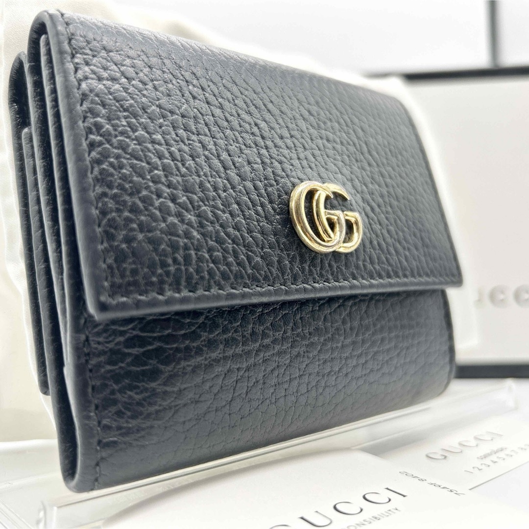 ✨未使用展示品・箱ショップカード付き✨ GUCCI ミニ財布 マーモント