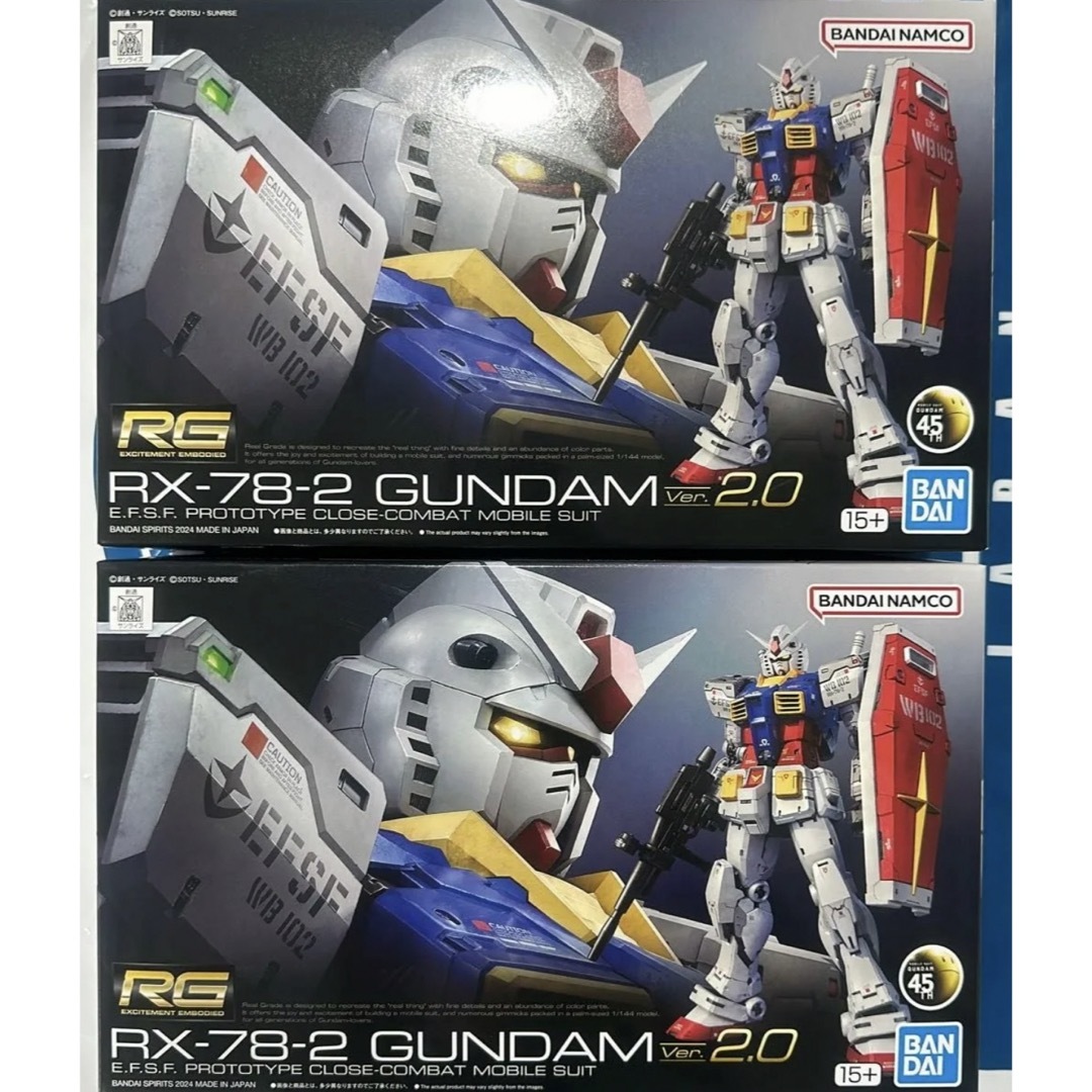 未組立品 旧バンダイ 初版 80年7月 1/100 RX-78-2 ガンダム
