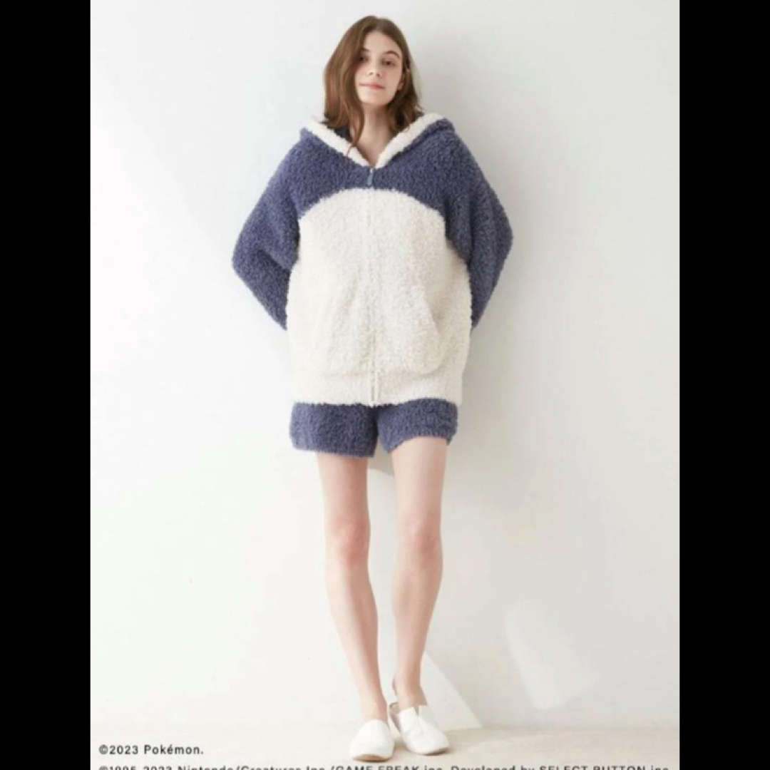 ジェラピケ カビゴンパーカ&ショートパンツセット キッズS】ジェラピケ