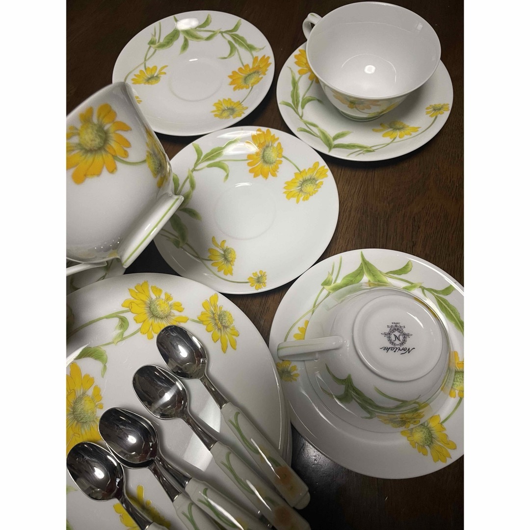 オールドノリタケ ボーンチャイナ デミタスカップ＆ソーサー 1客