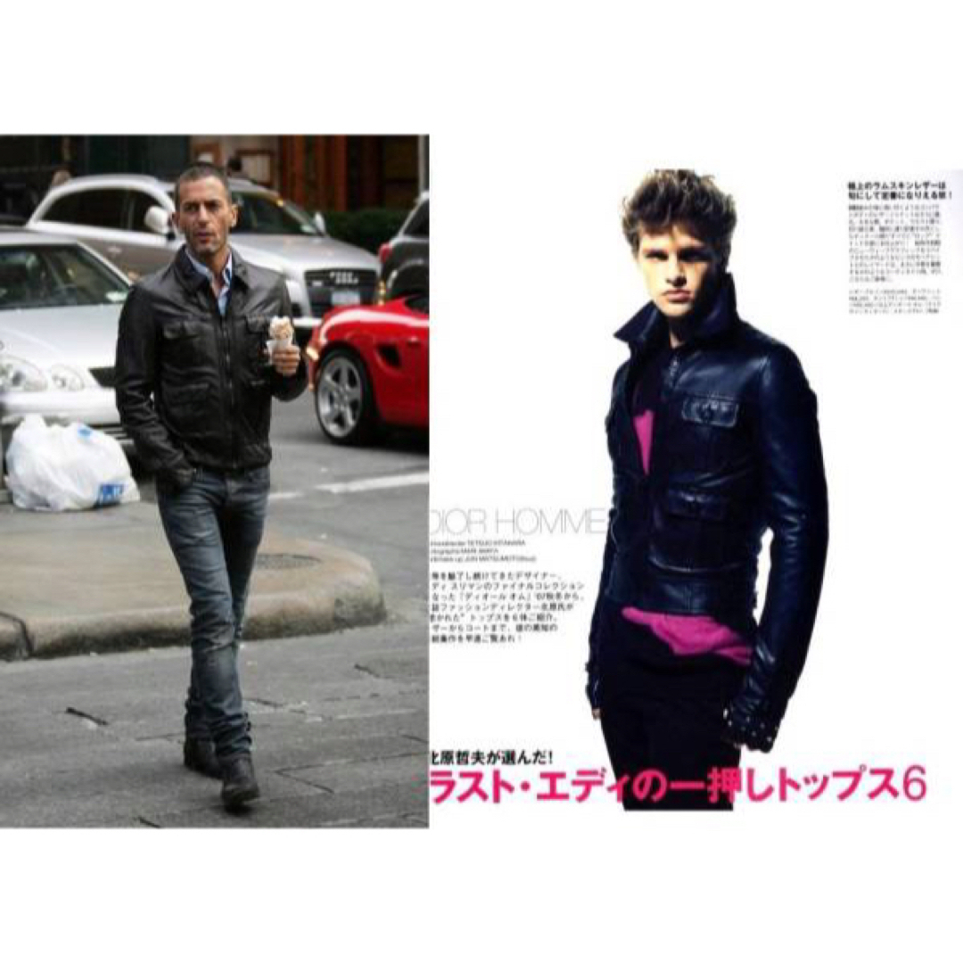 DIOR HOMME - Dior Homme ディオールオム レザージャケット 44の通販