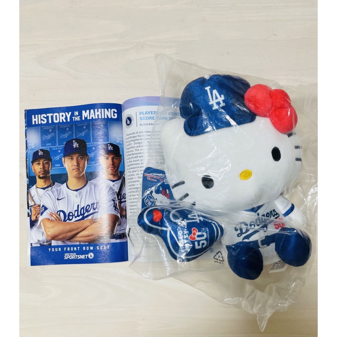 ドジャース キティーコラボ ぬいぐるみ 大谷翔平 サンリオ dodgers m