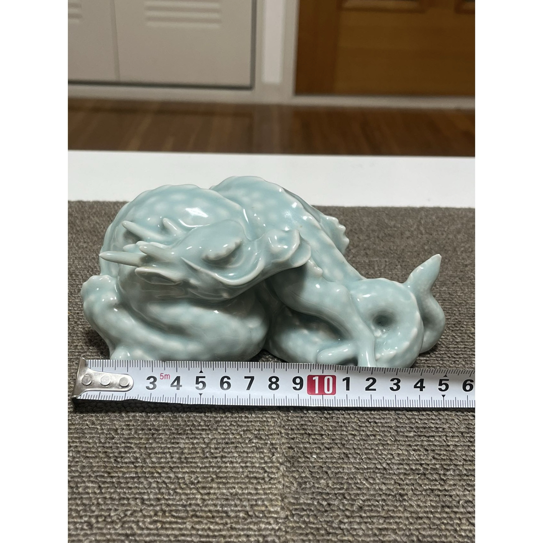 一枝庵 林 沐雨 作 亥 龍 陶器 置物 インテリア 伝統工芸