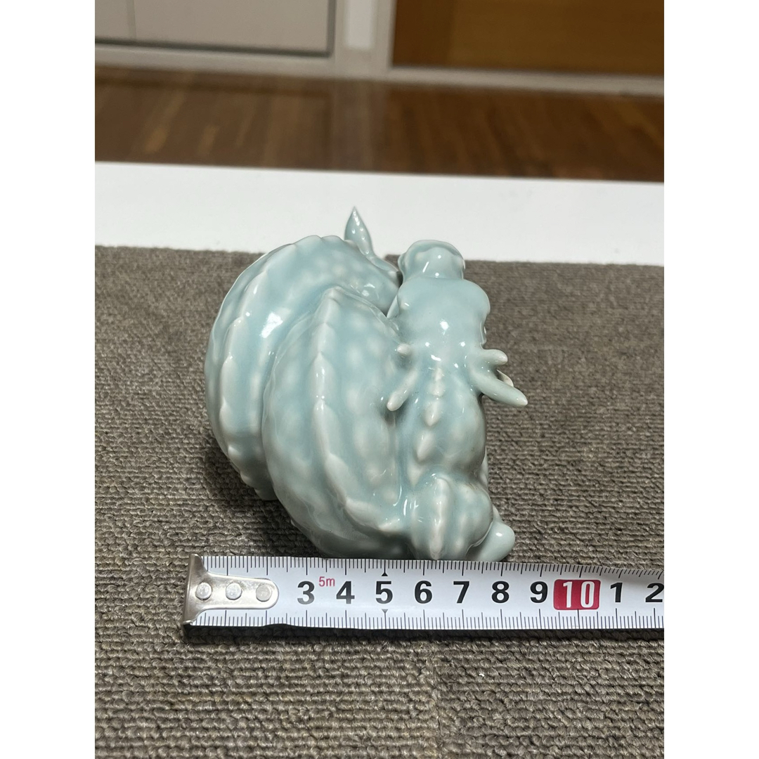 一枝庵 林 沐雨 作 亥 龍 陶器 置物 インテリア 伝統工芸 一枝庵 林