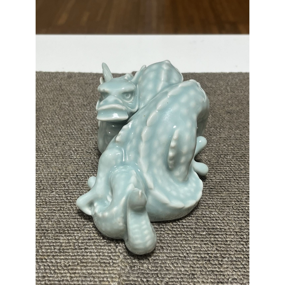 一枝庵 林 沐雨 作 亥 龍 陶器 置物 インテリア 伝統工芸 一枝庵 林 沐