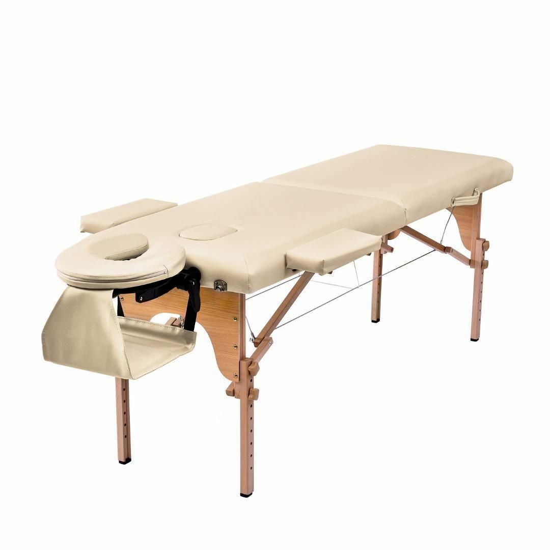 コレクション 【アイボリー】マッサージベッド折りたたみ コンパクト超