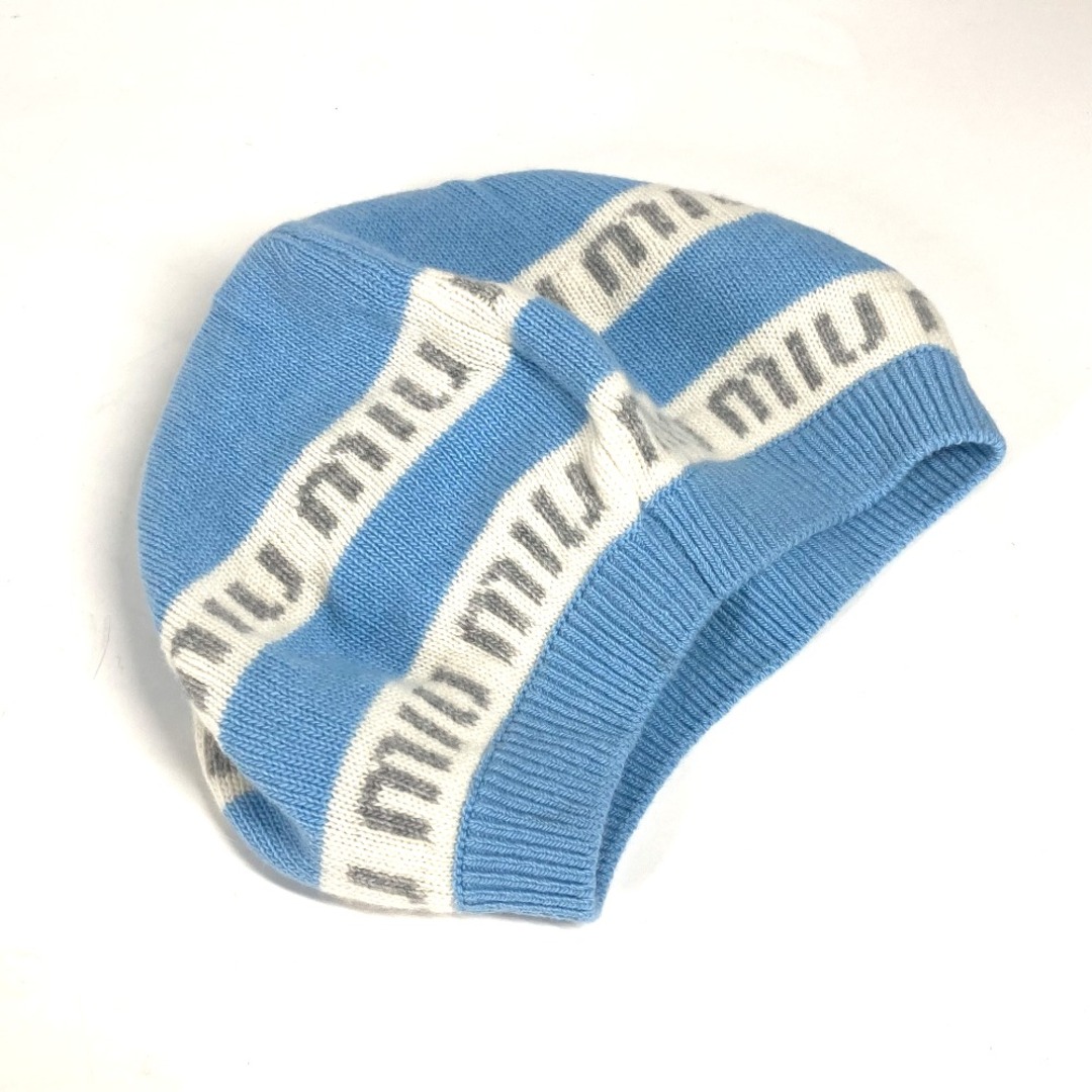 MIU MIU - ミュウミュウ MIUMIU ロゴ 5HC260 ビーニー 帽子 ニット帽