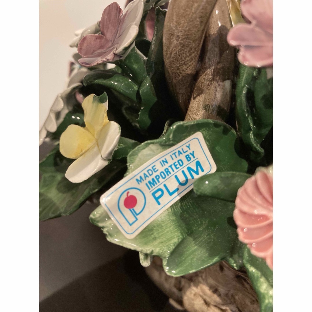 capodimonteカポディモンテ陶花花壁掛けイタリア製