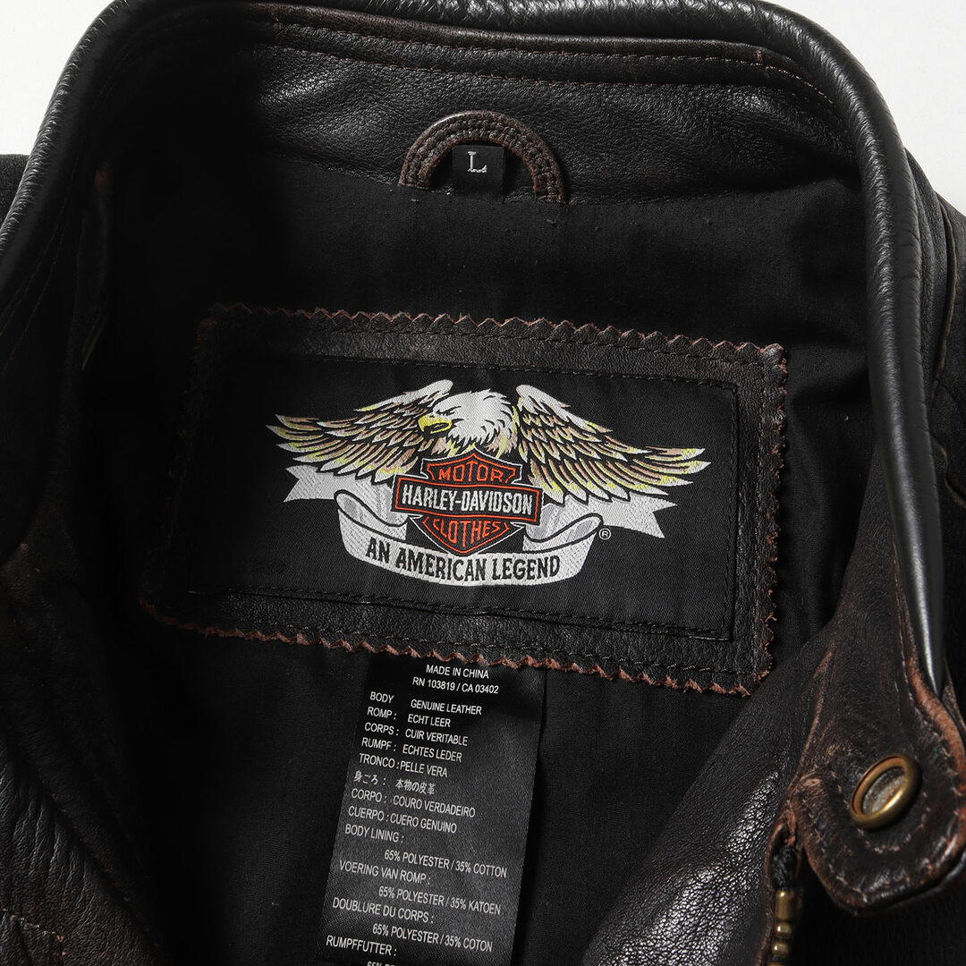 HARLEY-DAVIDSON ハーレーダビッドソン ジャケット サイズ:L レザー
