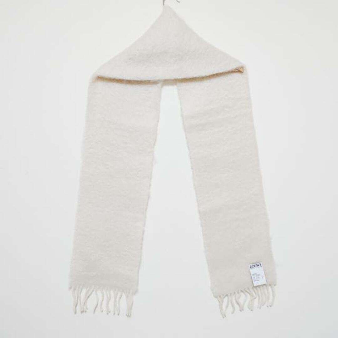 LOEWE ロエベ ホワイト モヘアマフラー ストール LOEWE ロエベ