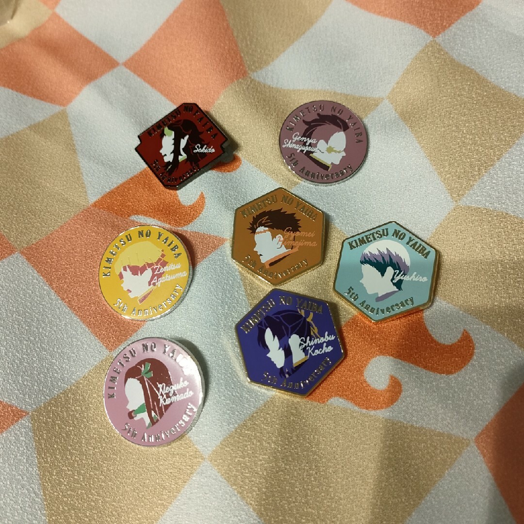 鬼滅の刃 伍周年記念 後夜祭 キャラクターモチーフピンズ 煉獄杏寿郎