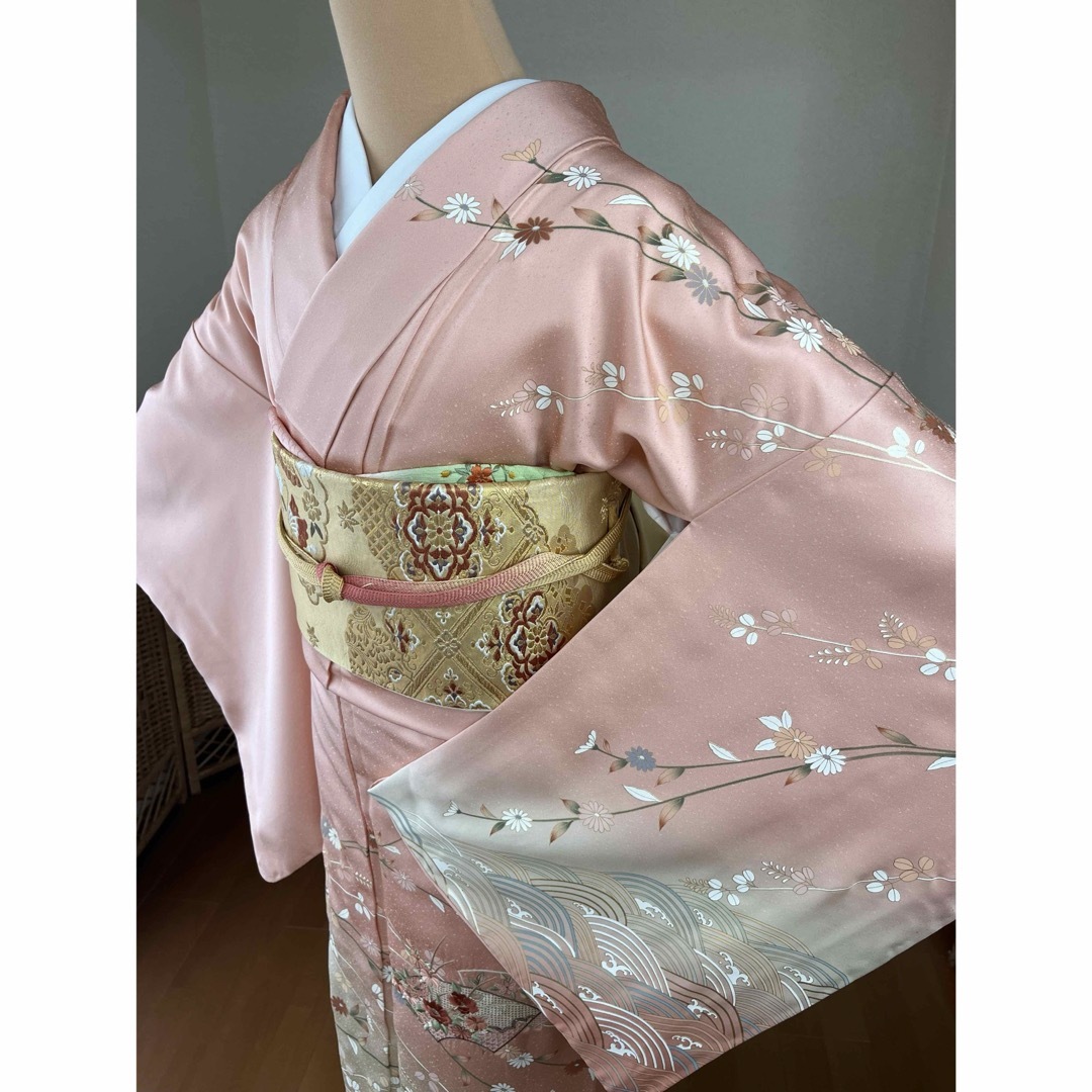 4点フルセット正絹訪問着袋帯帯揚げ帯締め