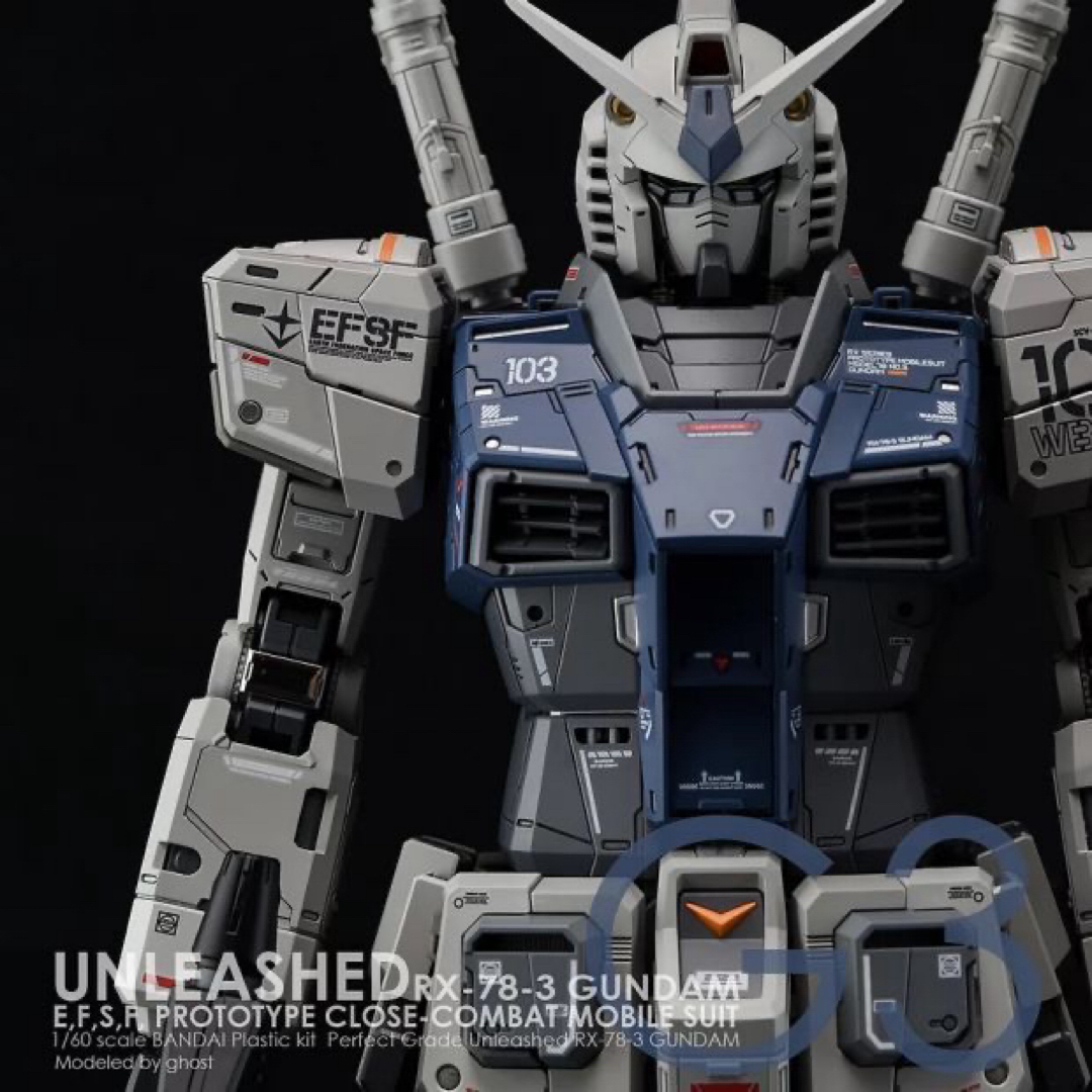 PG UNLEASHED RXｰ78-3 G3ガンダムガンダム用水転写式デカールの通販 by