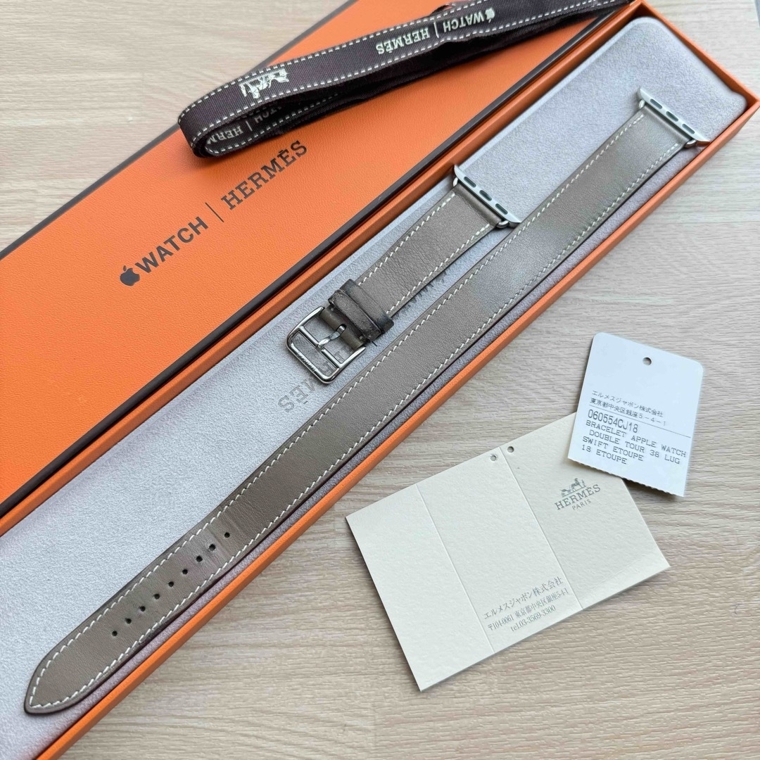 2178 Apple Watch エルメス エトゥープ ドゥブルトゥール 二重 【公式