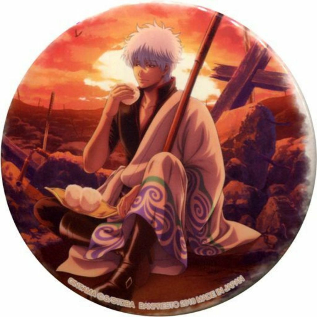 希少！ 銀魂 J-WORLD 夏のカブト祭り 缶バッジ ギントキコガネ 銀時