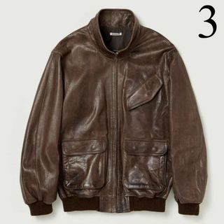 25AW AURALEE レザージャケット ジップブルゾン AURALEE(オーラリー