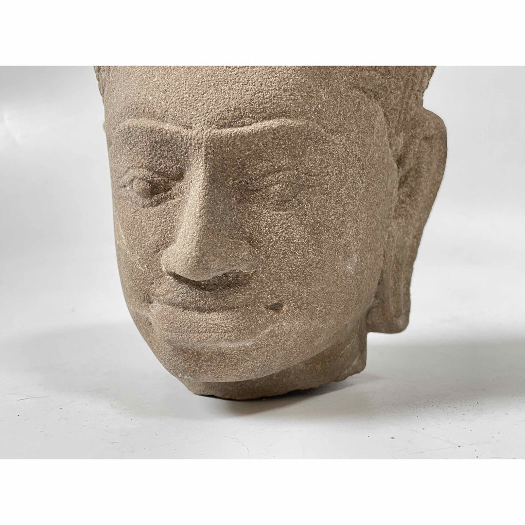 骨董 アンティーク クメール 仏頭 ブッダ Buddha head 仏像 石仏