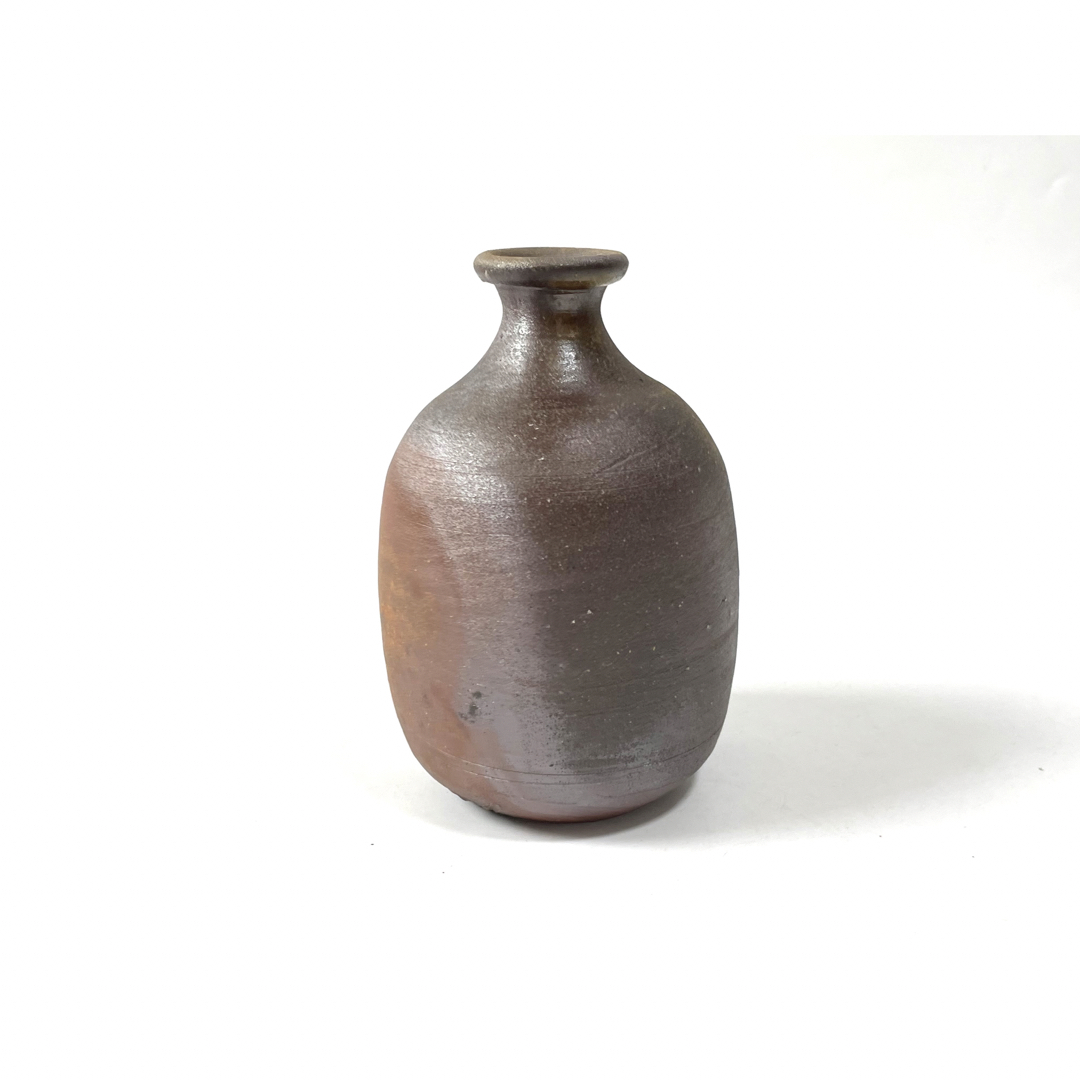 人間国宝 藤原雄 備前徳利 備前焼 共箱 共布 栞 S119 備前徳利 藤原 雄