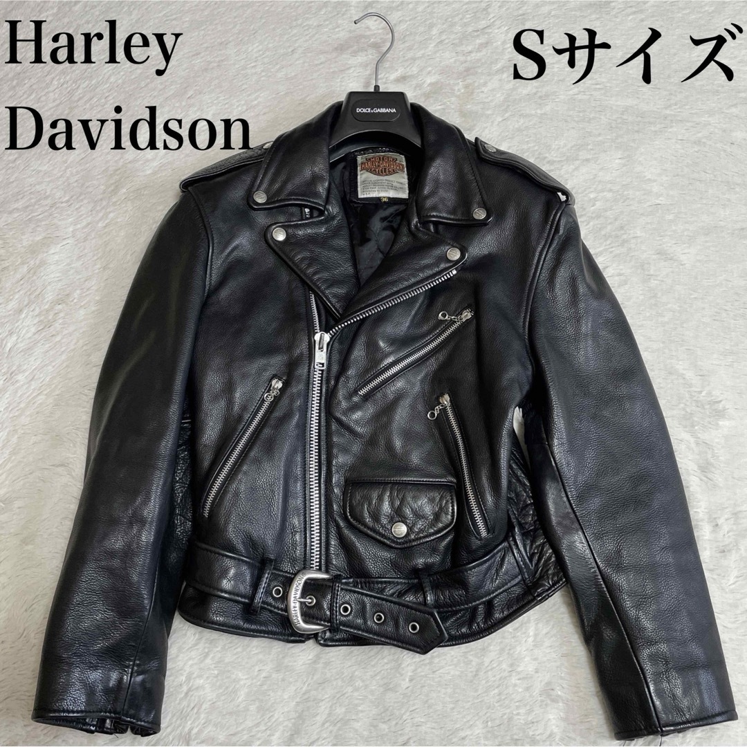 美品☆ハーレーダビッドソン ダブルライダースジャケット 本革