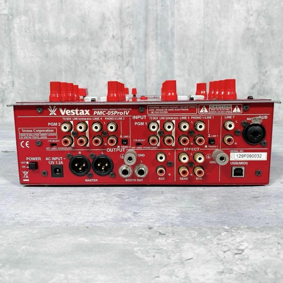 ベスタクス Vestax RED BEAT DJミキサーPMC-05proⅣ