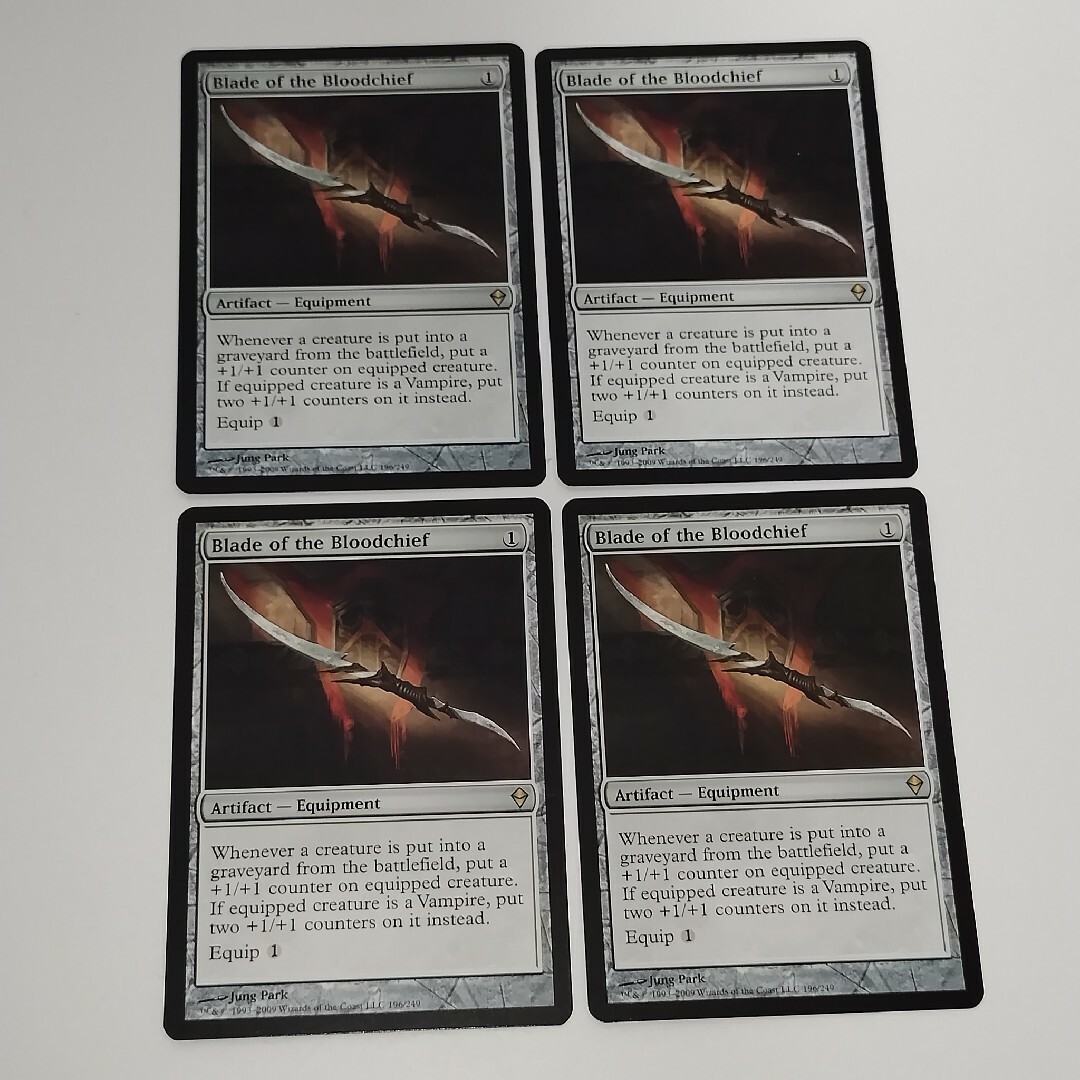 MTG foil 英語版 血の長の刃 ② 血の長の刃 (Blade of the Bloodchief
