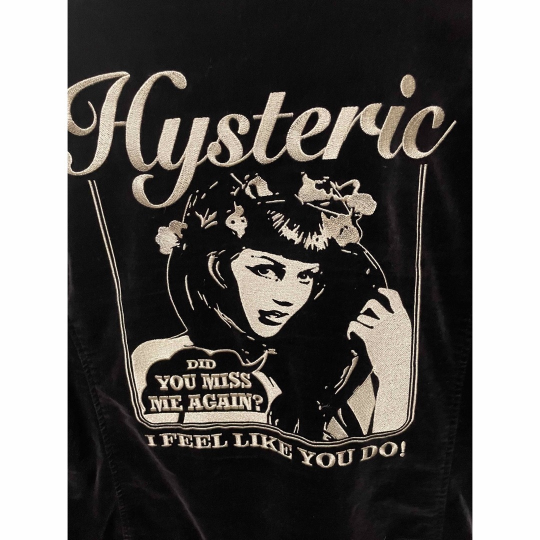 ヒステリックグラマー ベロアジャケット 刺繍 ブルゾン HYSTERIC