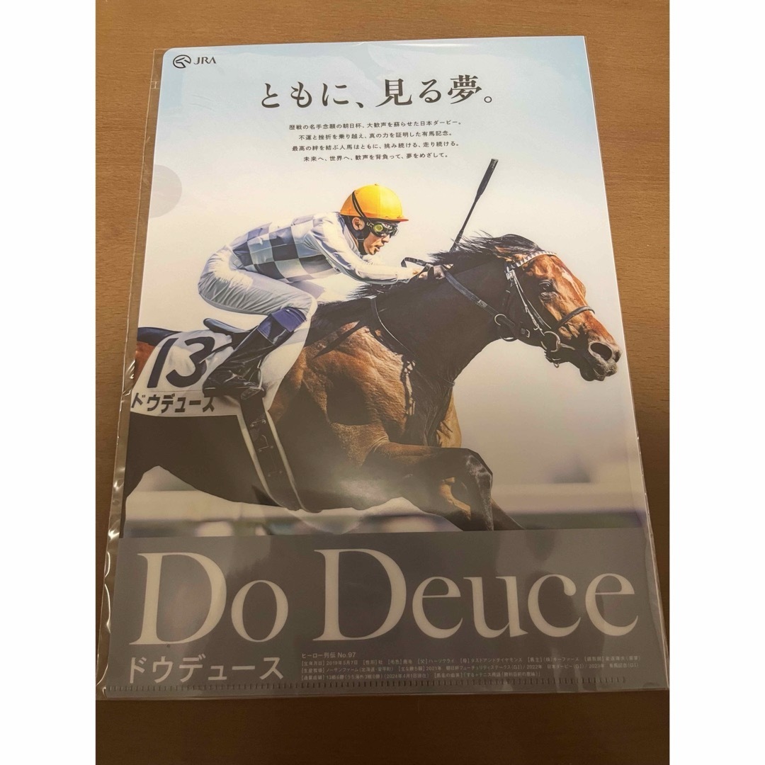 JRA ヒーロー列伝 ドウデュース クリアファイル 中山競馬場