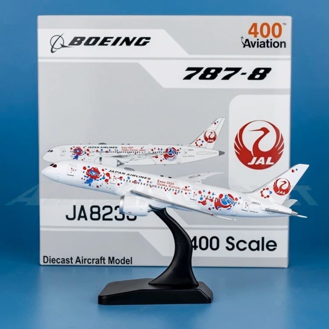 Boeing 787-8 JAL JA823J ミャクミャクジェット1:400 Boeing 787-8 JAL