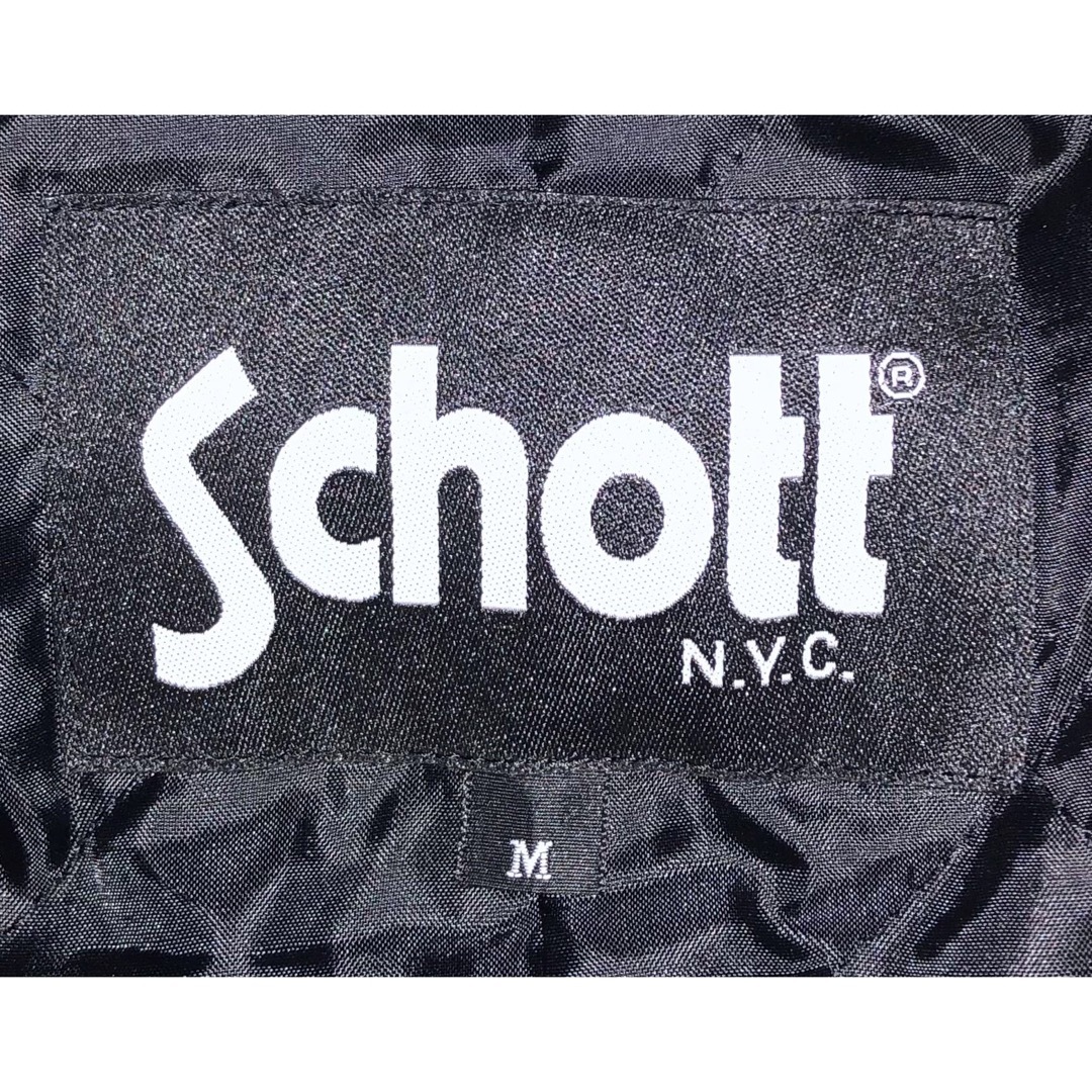 stussy × schottライダースジャケットネイビー